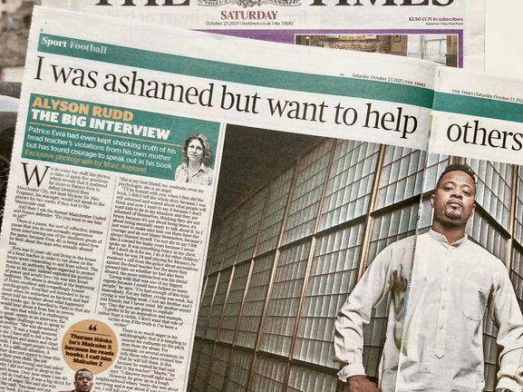 El futbolista Patrice Evra cuenta los abusos sexuales que sufrió de adolescente El futbolista Patrice Evra cuenta los abusos sexuales que sufrió de adolescente