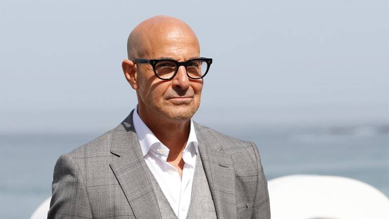 El actor Stanley Tucci posa para el Festival de Cine de San Sebastián.