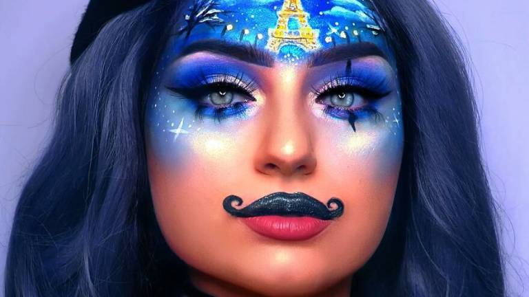 Maquillaje con obras de arte